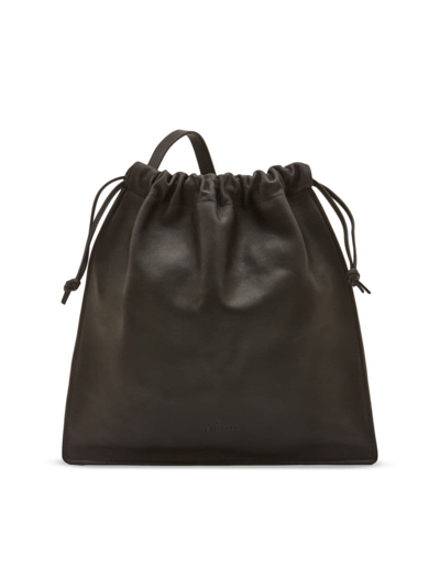 Shop Il Bisonte Women's Bellini Leather Shoulder Bag In Nero