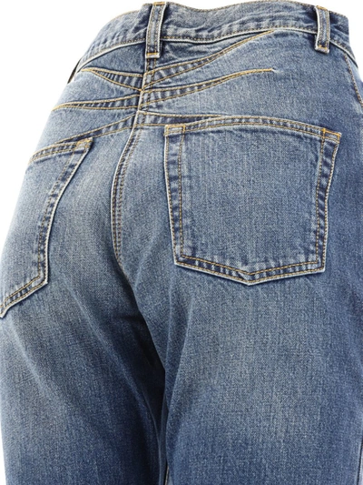 Shop Alaïa Straight-leg Jeans In Blue