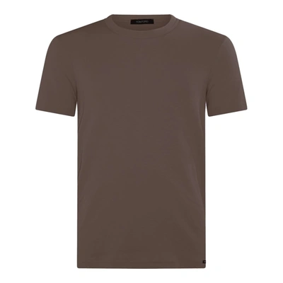 Shop Tom Ford T-shirts And Polos In Nude 8