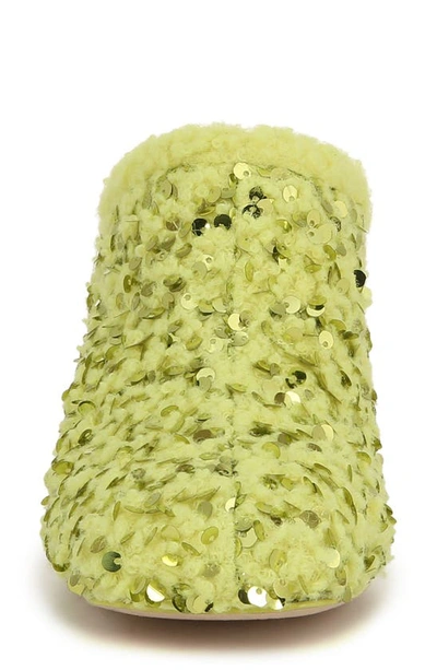 Circus Ny Orin Sequin Mule In Acid Lime