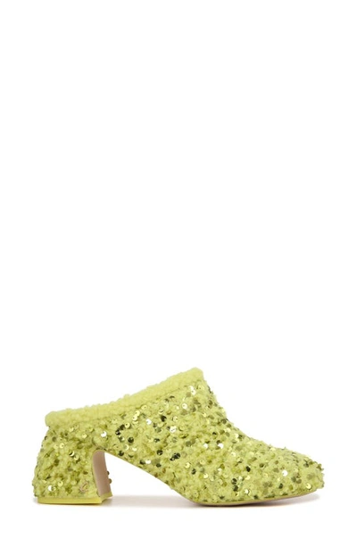 Circus Ny Orin Sequin Mule In Acid Lime
