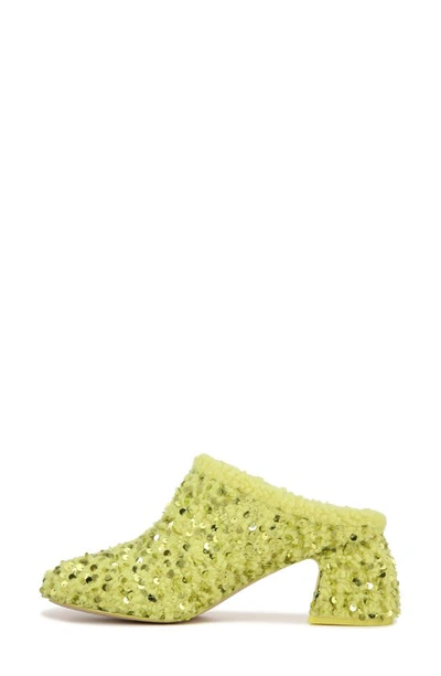 Circus Ny Orin Sequin Mule In Acid Lime