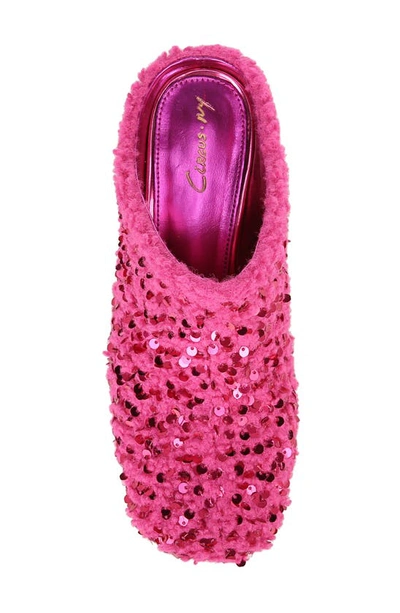 Circus Ny Orin Sequin Mule In Pink Peacock