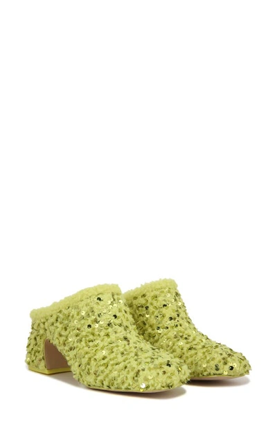 Circus Ny Orin Sequin Mule In Acid Lime