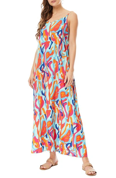 Shop By Design Elle Maxi Dress In Lava Leopard