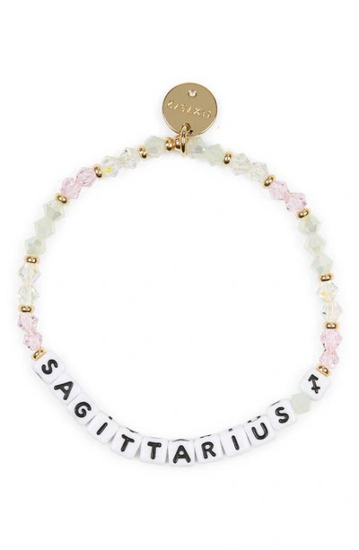 Shop Little Words Project Zodiac Beaded Stretch Bracelet In Multi-sagittarius