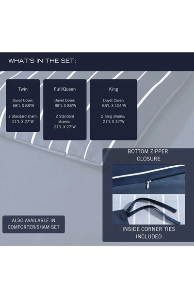 Nautica Longdale Comforter & Pillow Sham Set In Navy Blue