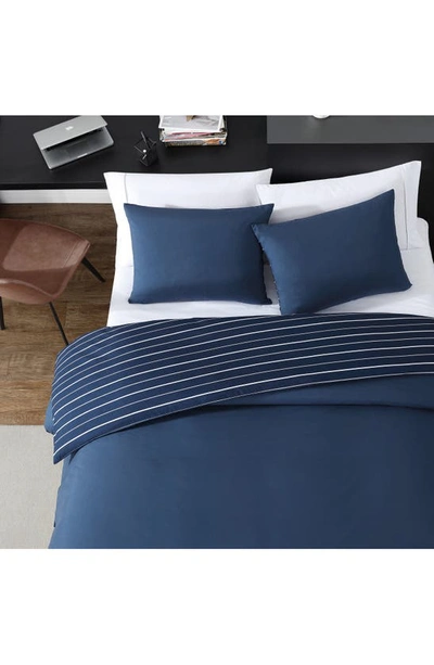 Nautica Longdale Comforter & Pillow Sham Set In Navy Blue