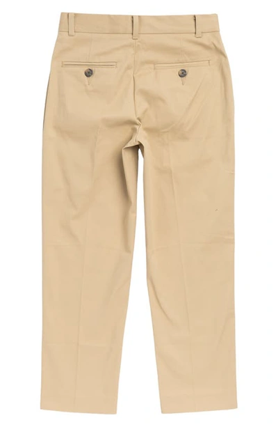 Shop Tommy Hilfiger Kids' Fine Twill Chino Pants In Med Khaki