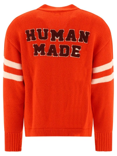 Shop Human Made "low Gauge" Cardigan In Orange