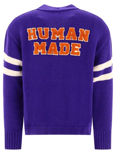 Shop Human Made "low Gauge" Cardigan In Purple