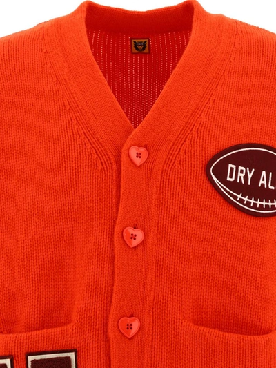 Shop Human Made "low Gauge" Cardigan In Orange