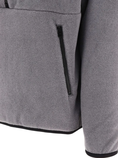 Shop Human Made Fleece Half-zip Jacket In Grey
