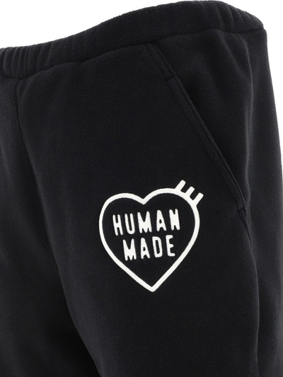 Shop Human Made Fleece Joggers In Black