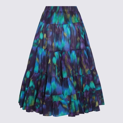 Shop Isabel Marant Étoile Marant Etoile Skirts In Blu/green