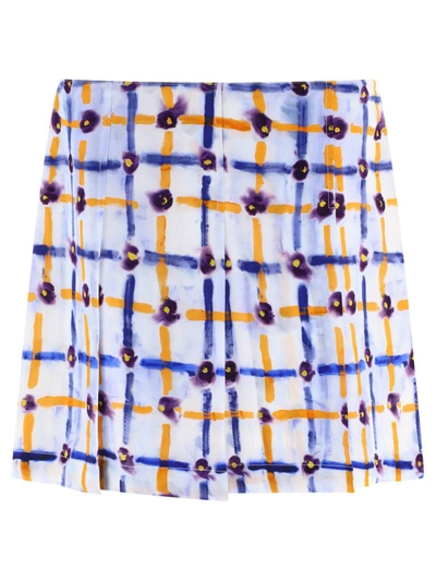 Shop Marni "saraband" Miniskirt In Blue