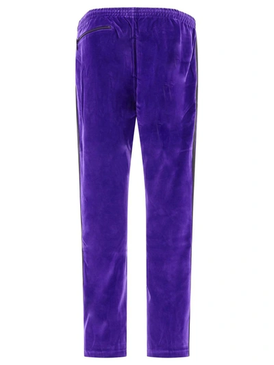 Shop Needles Velour Track Trousers In Purple