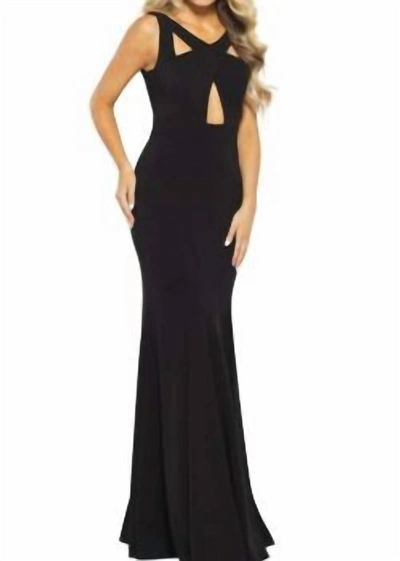 Shop Jovani Sleevless Formal With Cutouts In Black