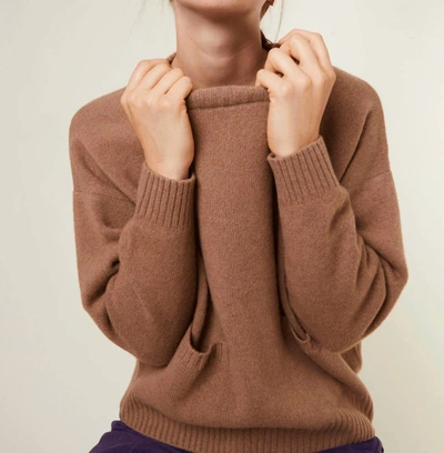 Shop Maison Montagut Davina Recycled Cashmere Sweater In Camel In Brown