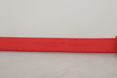 Shop Dolce & Gabbana Genuine Leather Red Statement Women's Belt