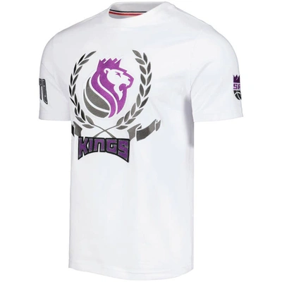Shop Fisll Unisex  White Sacramento Kings Heritage Crest T-shirt