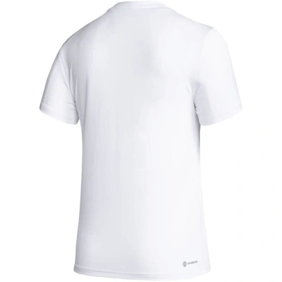 Shop Adidas Originals Adidas White Nebraska Huskers Aeroready Breast Cancer Awareness Pregame T-shirt
