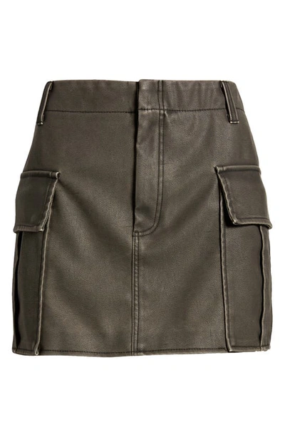 Shop Blanknyc Cargo Faux Leather Miniskirt In On Track