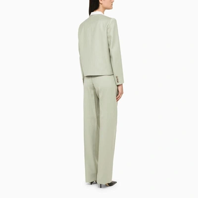 Shop Hebe Studio Agave-coloured Diane Suit In Green