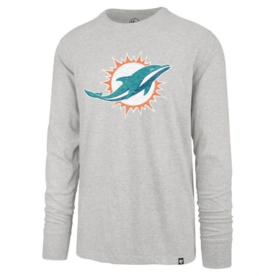 Shop 47 ' Gray Miami Dolphins Premier Franklin Long Sleeve T-shirt