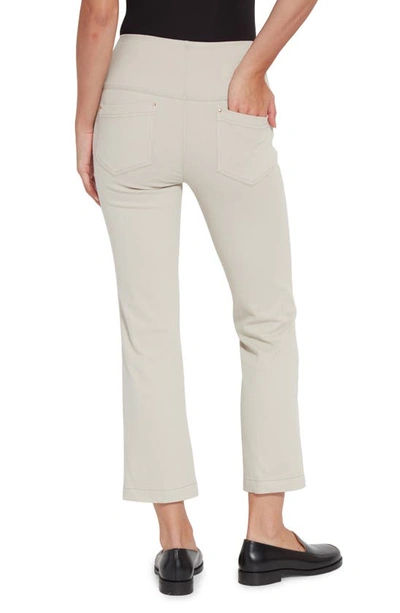 Shop Lyssé Pull-on Baby Bootcut Ankle Jeans In Washed Chino