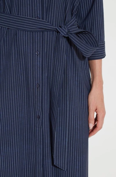 Shop Lyssé Schiffer Stripe Shirtdress In Ultimate Pinstripe