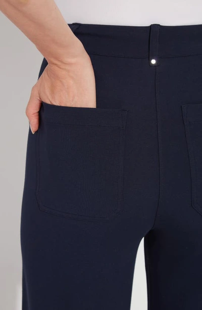 Lyssé Erin Wide Leg Ponte (28" Inseam) In True Navy