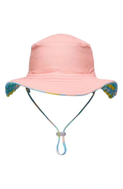 Shop Snapper Rock Kids' Lemon Drops Reversible Bucket Hat In Pink Blue Multi