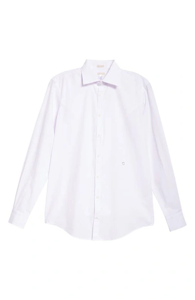 Shop Massimo Alba Genova Regular Fit Cotton Button-up Shirt In Lilla