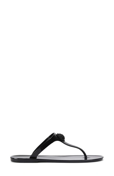 Kurt Geiger Maddison Plaque-detail Flip Flops In Black