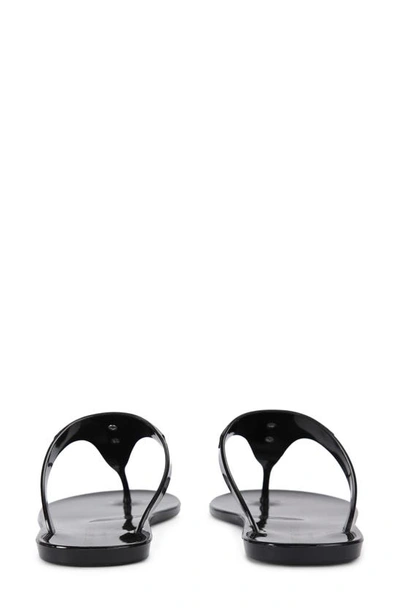 Kurt Geiger Maddison Plaque-detail Flip Flops In Black