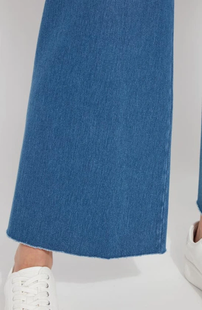 Lyssé Erin High Waist Ankle Wide Leg Jeans In Midwash