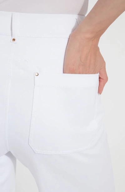 Shop Lyssé Erin High Waist Ankle Wide Leg Jeans In White