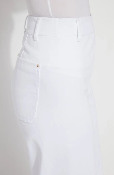 Shop Lyssé Erin High Waist Ankle Wide Leg Jeans In White