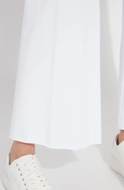 Lyssé Erin High Waist Ankle Wide Leg Jeans In White