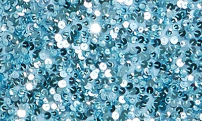 Shop Mac Duggal Sequin & Paillette Cutout Detail Gown In Ice Blue