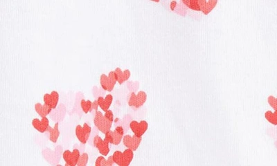 Shop Kissy Kissy Heart Print Zip Front Footie In Pink