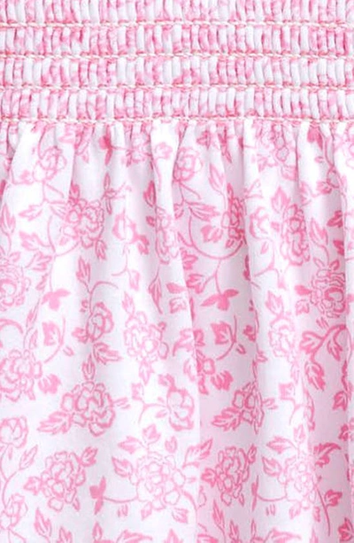Shop Kissy Kissy Floral Print Short Sleeve Cotton Dress & Bloomers In Pink