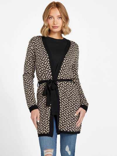 Guess Factory Alexa Logo Cardigan In Multi