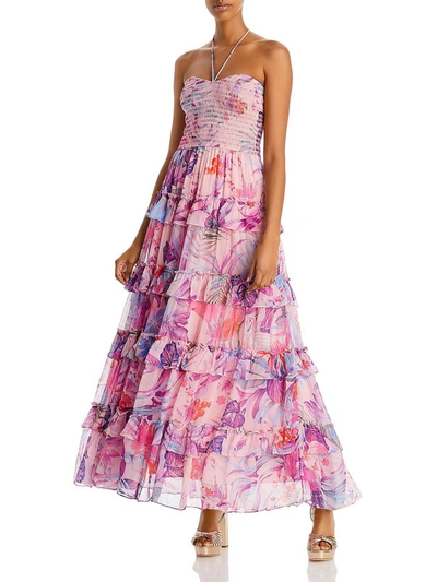 Shop Rococo Sand Zazu Womens Tiered Long Maxi Dress In Pink