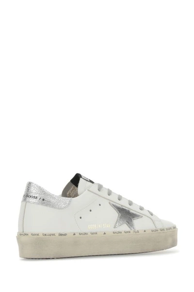 Shop Golden Goose Deluxe Brand Woman White Leather Hi Star Sneakers