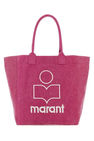 Shop Isabel Marant Woman Fuchsia Cotton Yenky Shopping Bag In Pink