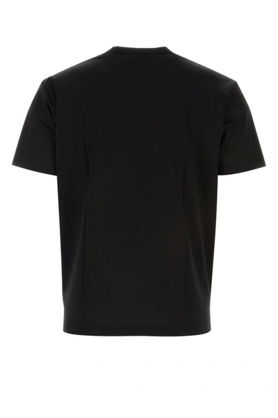 Shop Junya Watanabe Man Black Cotton T-shirt