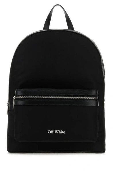 Shop Off-white Off White Man Black Nylon Core Backpack