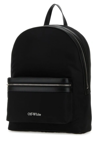 Shop Off-white Off White Man Black Nylon Core Backpack